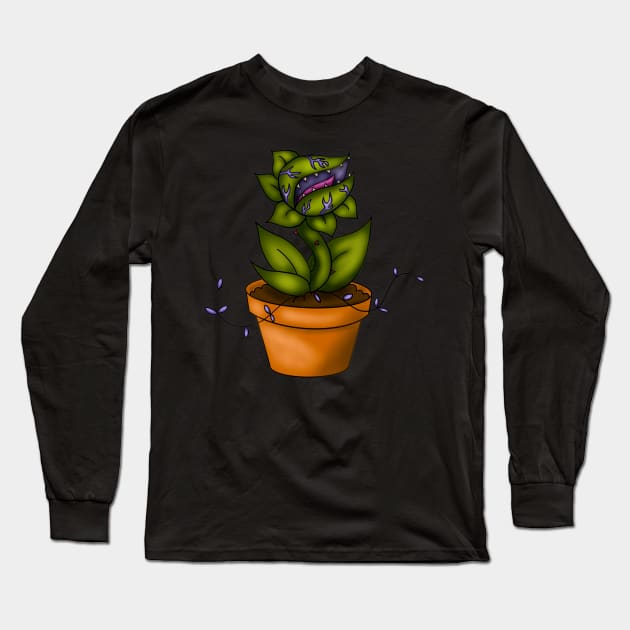 Little Shop of Horrors Long Sleeve T-Shirt by Debra Forth